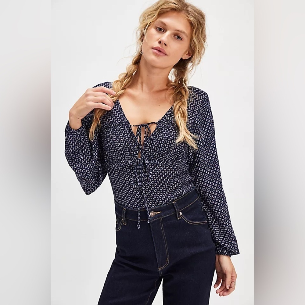 Free People intimately Sunny Meadows Bodysuit. NWOT , sz : XS